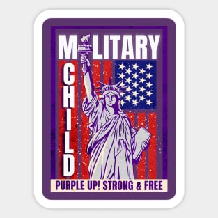 Purple Up For Military Kids - Military Purple-Up Day Sticker